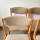 Set of 4 Scandinavian Baumann chairs in solid elm – 1970s