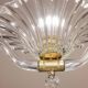 Trasparent Murano Glass Chandelier by Barovier e Toso, 1950s