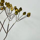 Curtis Jere large midcentury hanging wall forest sculpture "The Elms", 1973