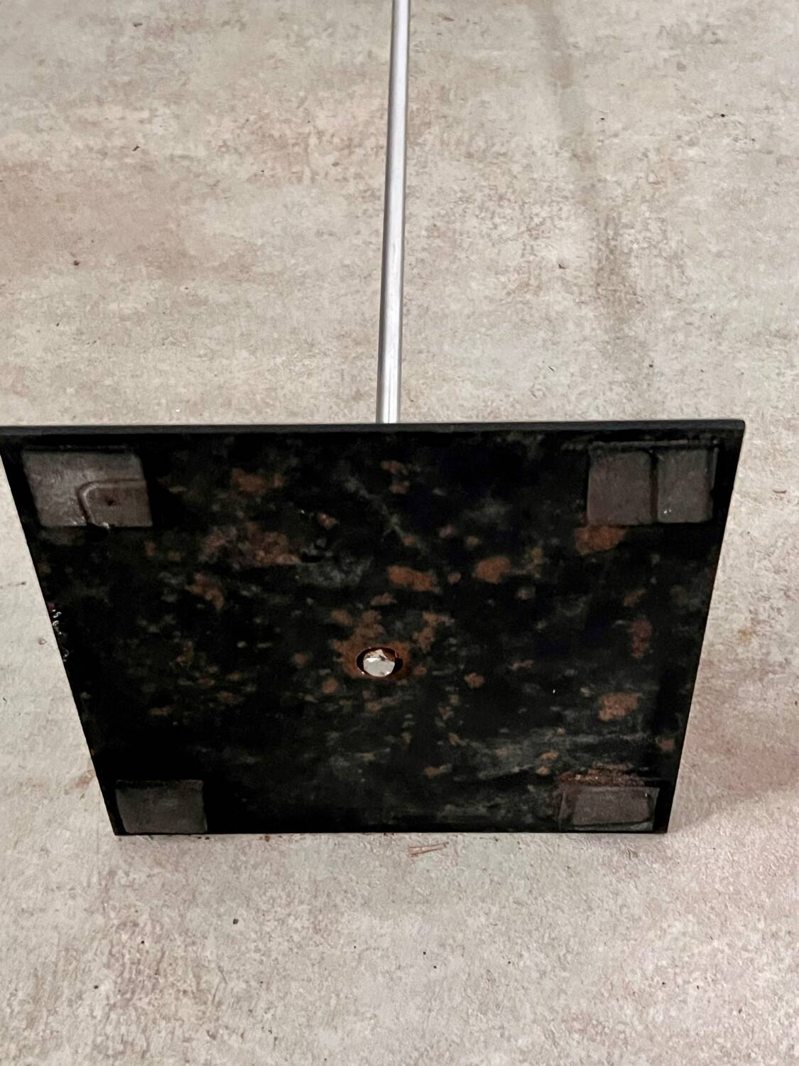 2-light flower floor lamp in French design metal from the 70s vintage