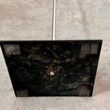 2-light flower floor lamp in French design metal from the 70s vintage