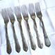 Art Nouveau cutlery with ladle, forks, spoons and ladle