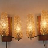 Pair of Midcentury Wall Lamps Sego Armatur, Sweden, 1960s
