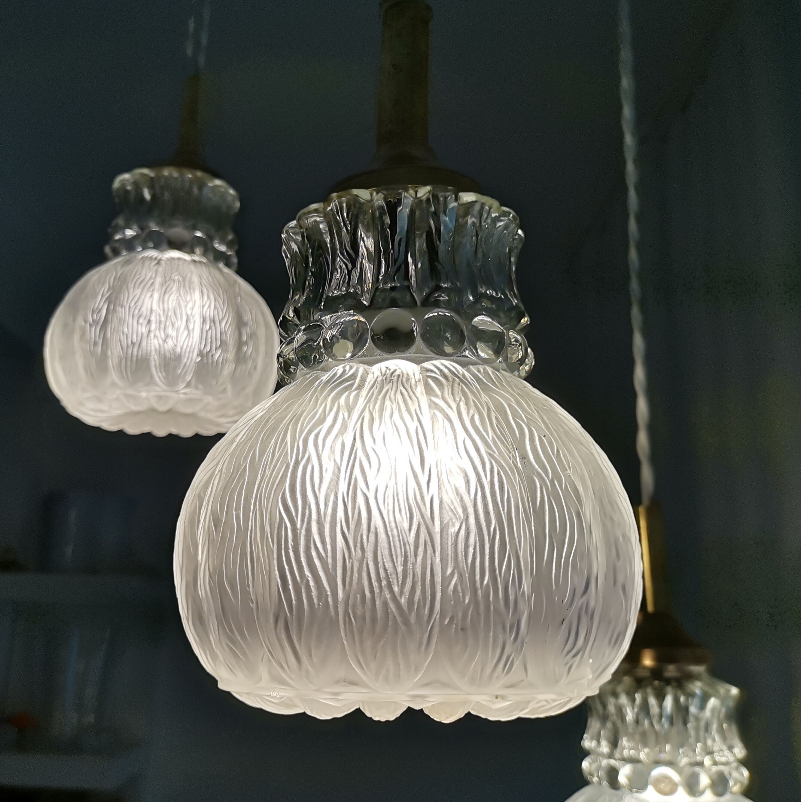 Vintage cascading chandelier hanging lamp