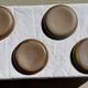 Set of 6 handmade ceramic deep plates in glazed beige D19.5 H4