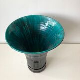 Accolay enameled ceramic vase