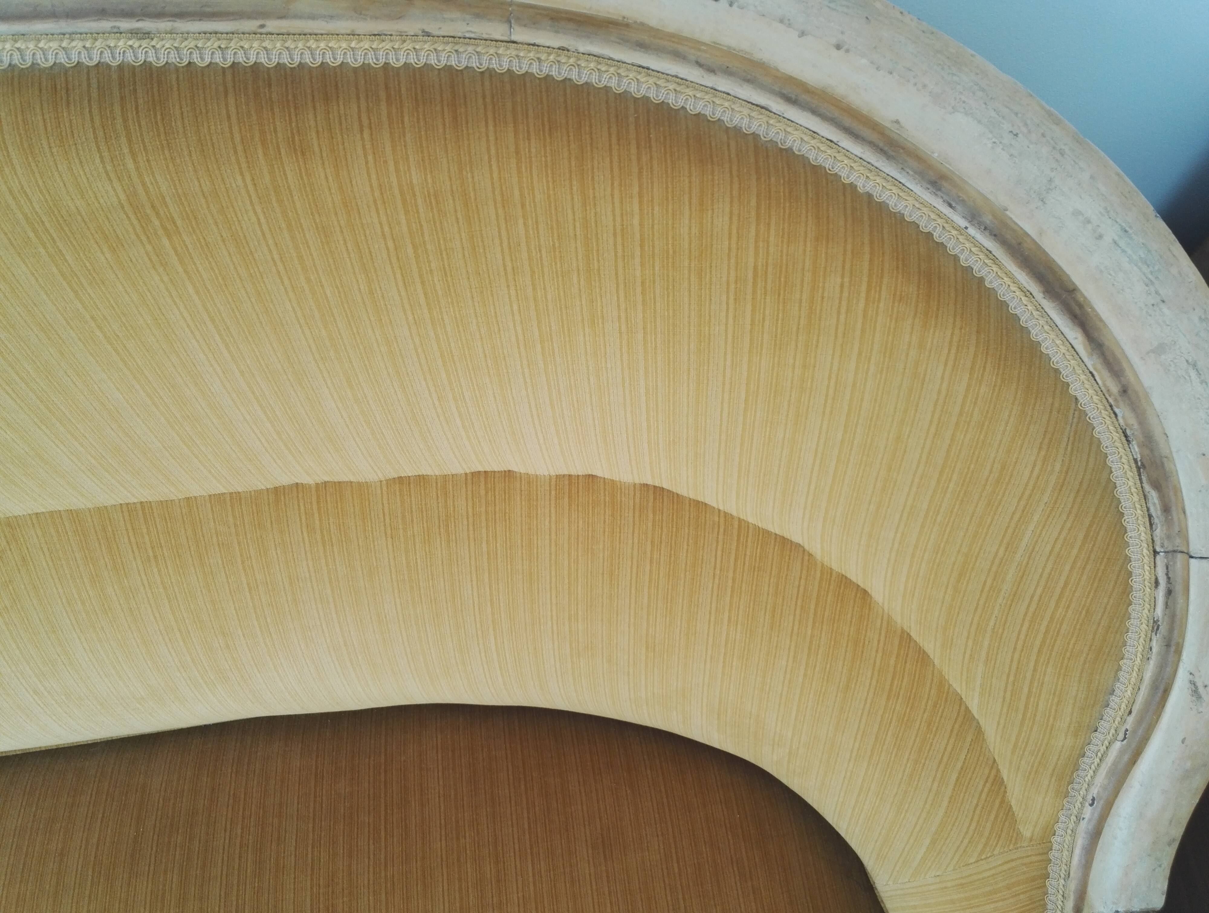 Sofa basket Louis Philippe mustard