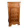 Louis XVI style bedside chest of drawers, marble top, late 19th century.