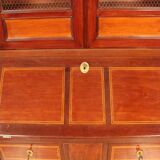 Scriban Bookcase In Solid Mahogany, 18th Century, Louis XVI, Port Furniture