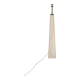 Conical travertine and brass floor lamp, 1970s by Camille Breesch