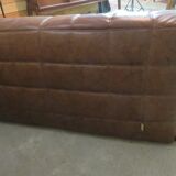Vintage leather sofa Kashima Ligne Roset by Michel Ducaroy