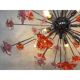 Murano Glass Flowers Italian Sputnik Candlestick