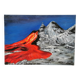 Table signed danou . oil on canvas tanzania volcanic eruption july 2004