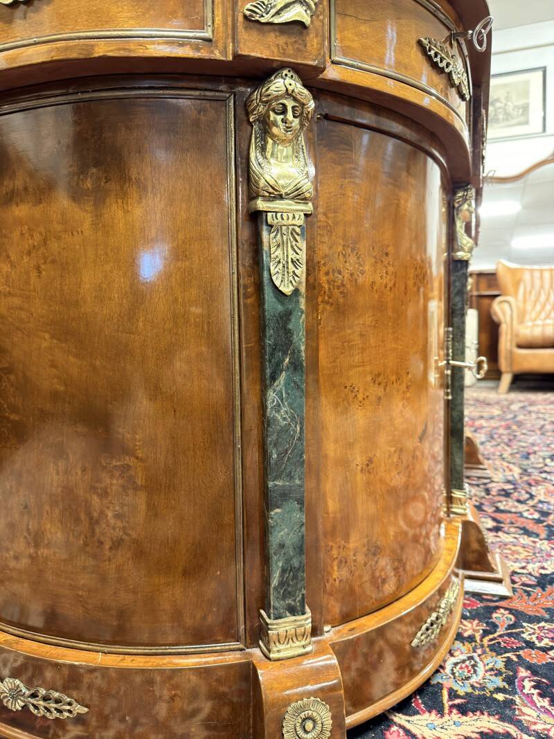 Antique French Louis XIV Oval Writing Desk