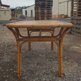 1970s rattan dining table