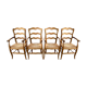 Series of 4 "good woman" mulched chairs