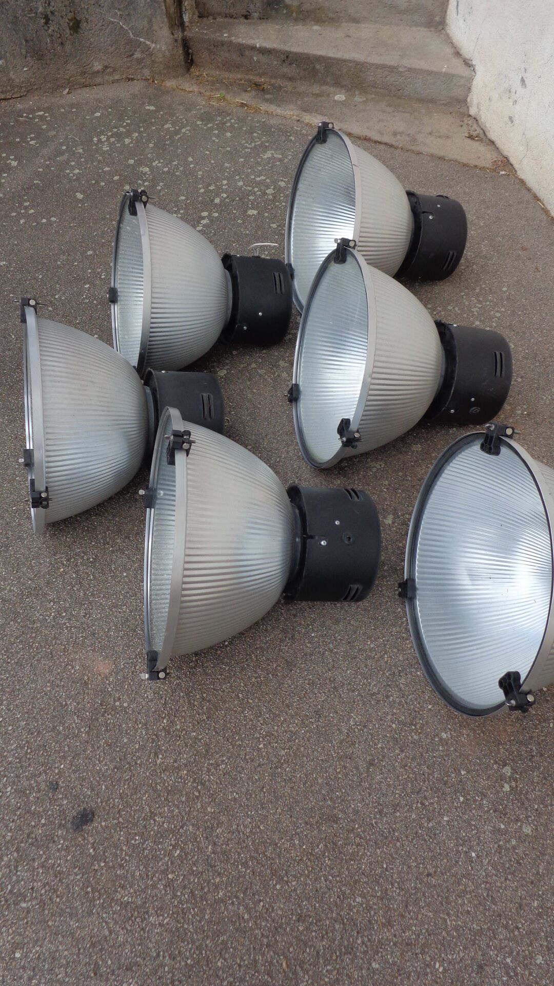 Set of 6 factory lights
