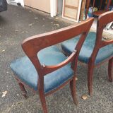 Pair of 19th century Restoration period armchairs