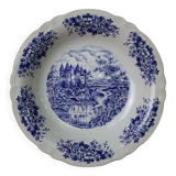 Vintage round hollow dish Sarreguemines Castle model