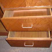 Secretary cabinet, oak veneer 1960