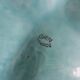 Turquoise barbotine oyster dish Gien France
