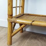 Rattan bookcase shelf