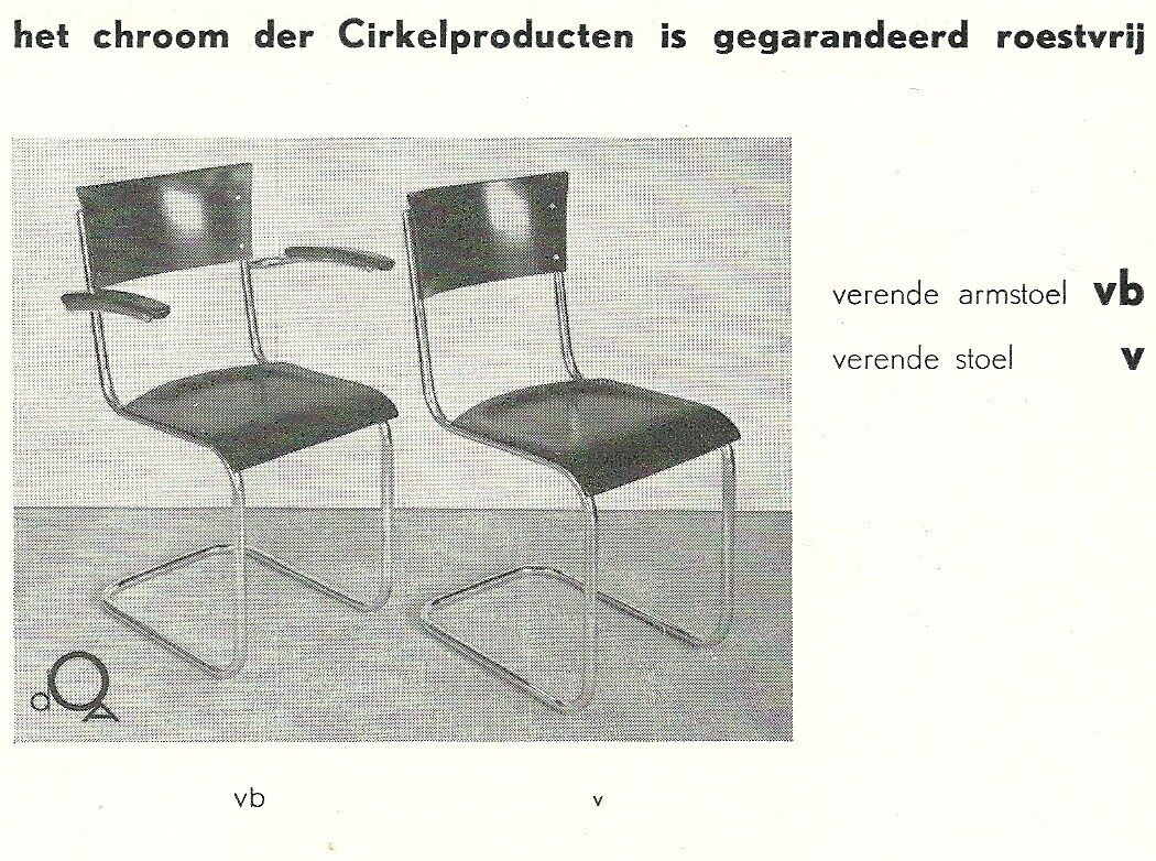 1940s Mart Stam B43 chair produced by De Cirkel Amsterdam