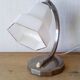 Lamp 1930 chrome and opaline, réélectrifié.