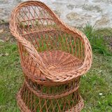 Rattan armchair