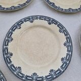 Set of 11 Dessert Plates Ter De Fer Salins Rivoli Model