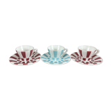 Digoin striped coffee cups