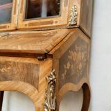 Secretary with marquetry library