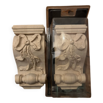 Hand-carved moldings in fine wood