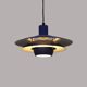 Blue coloured top design lamp by Jeka Metaltryk - Model Viola type 3013-P -