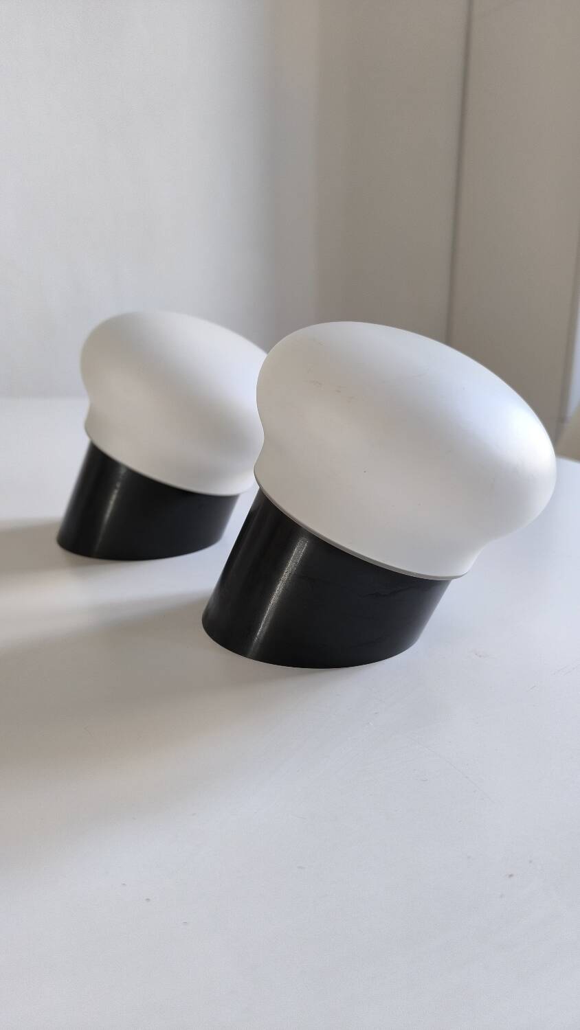 Charlotte Perriand Selection – Pair of “Les Arcs 1800” Wall Lights – Circa 1970