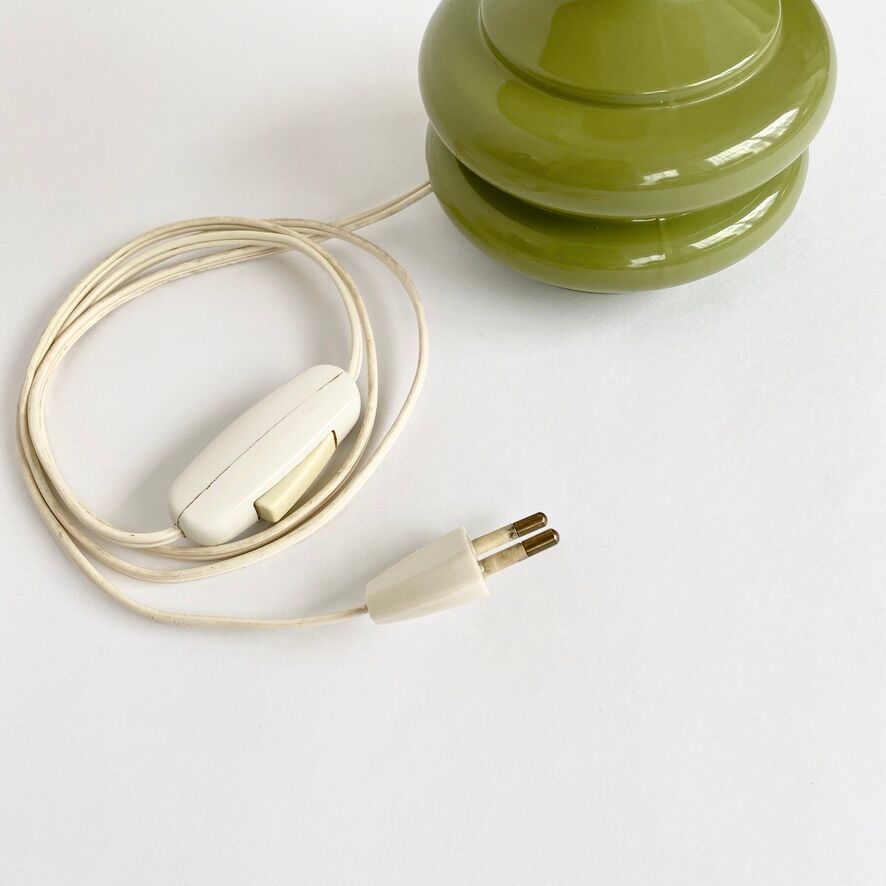 Lampe céramique à poser vintage 70