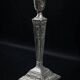 Pair of Neoclassical Victorian Silver Plated Candlesticks