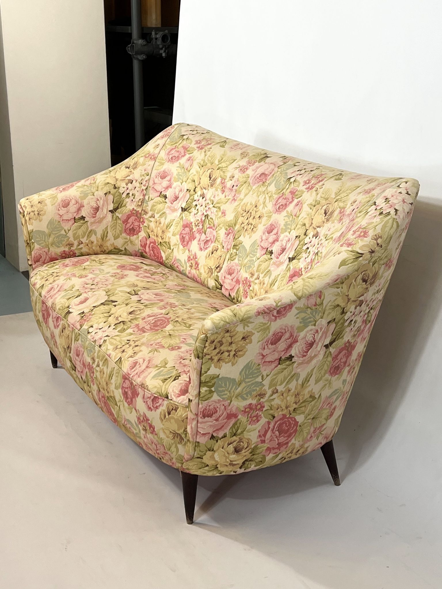 Mid-century Italian two-seater sofa