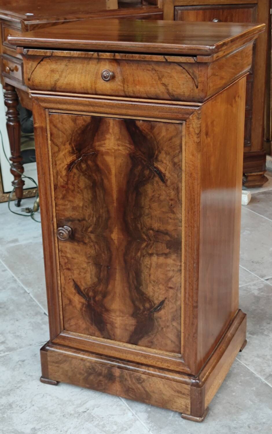 Old bedside furniture side table louis philippe