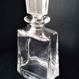 Bohemian crystal whiskey decanter Flat model