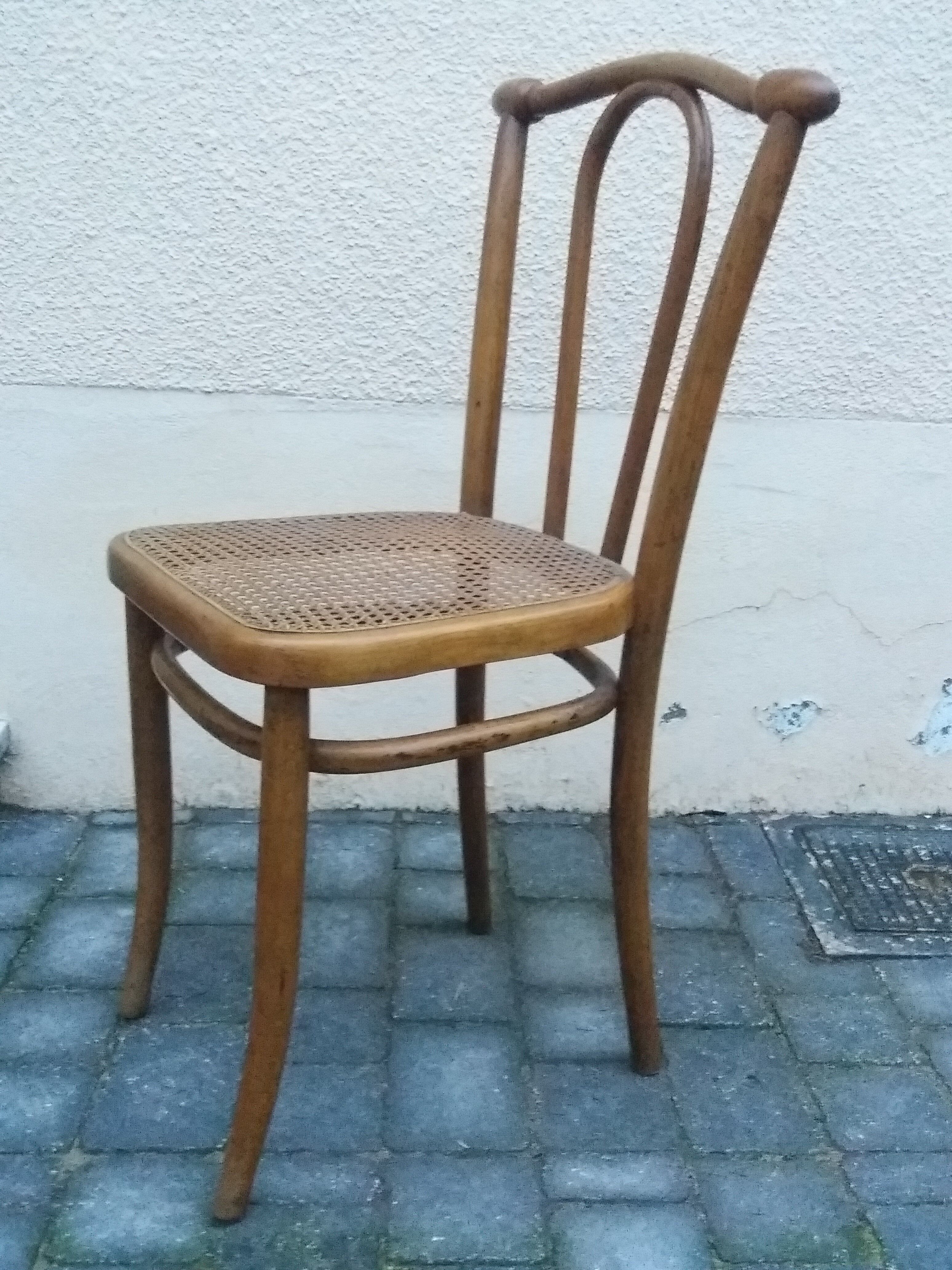 Old turns wooden chair