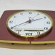 Vintage Jaz Transistor Wall Clock with Day and Date Calendar Formica