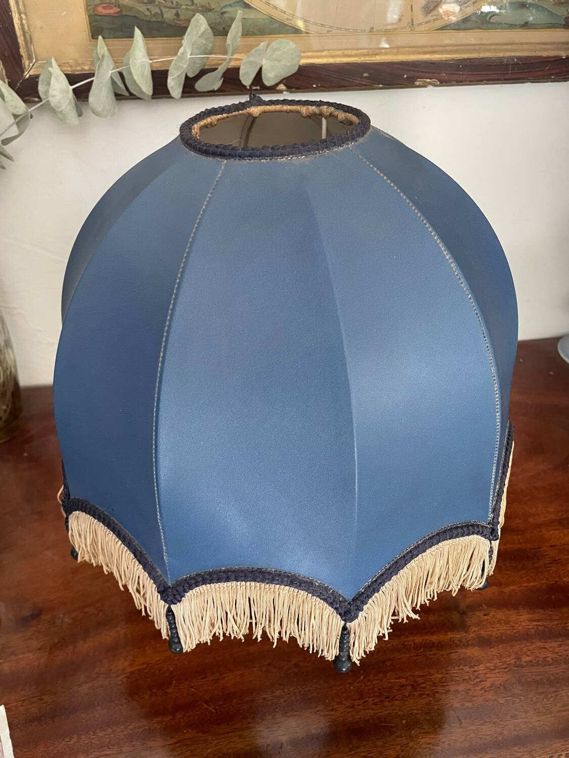 Vintage fringed lampshade 27cm