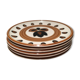Lot de 6 assiettes boch modèle kimono