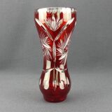 Cut crystal vase from Bohemia
