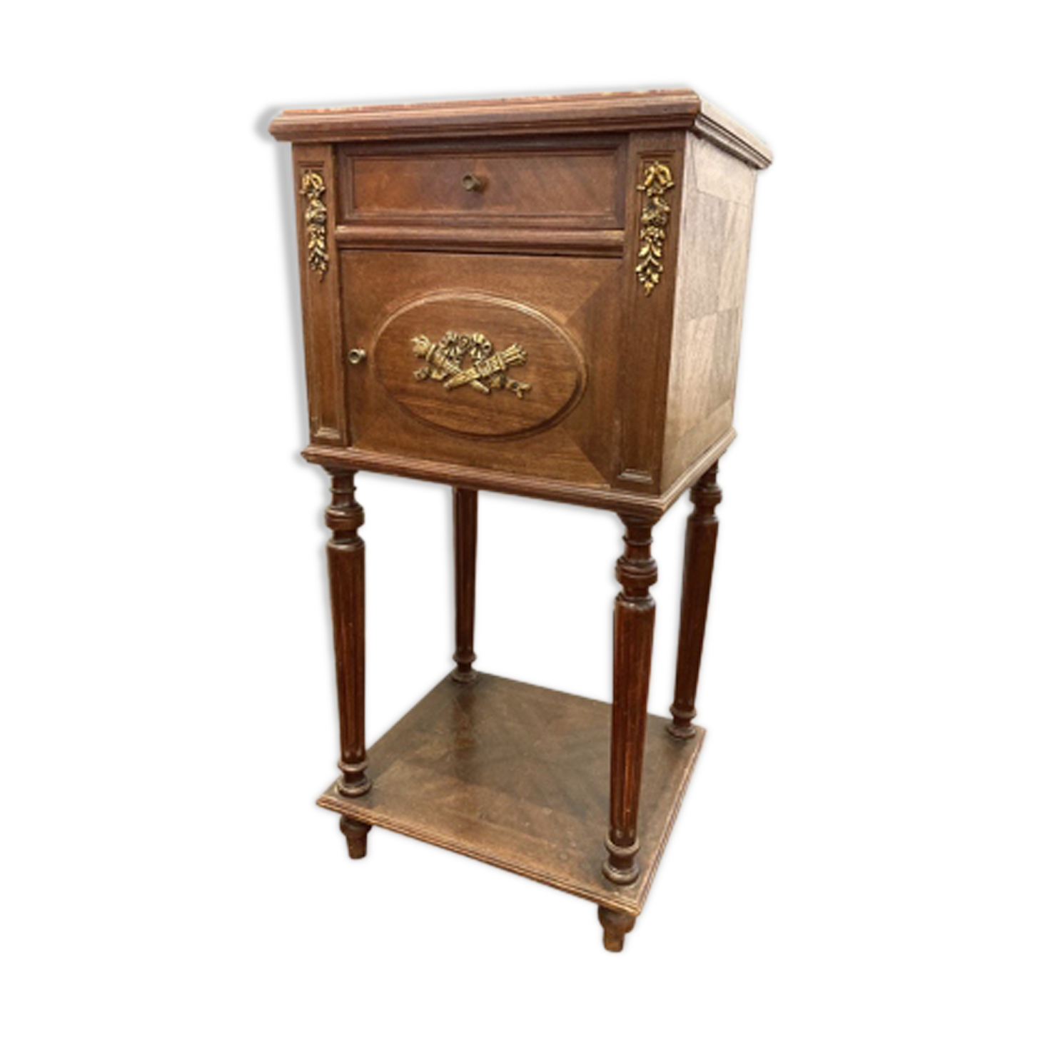 Vintage marble bedside