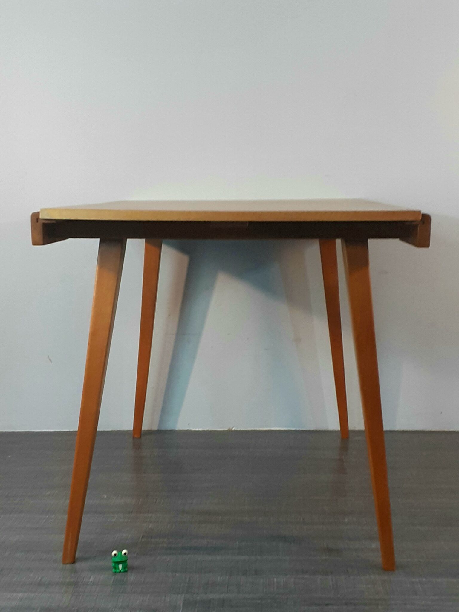 Extendable table in Beech Frantisek Jiràk by Tatra, Vintage Czechoslovak 1950s