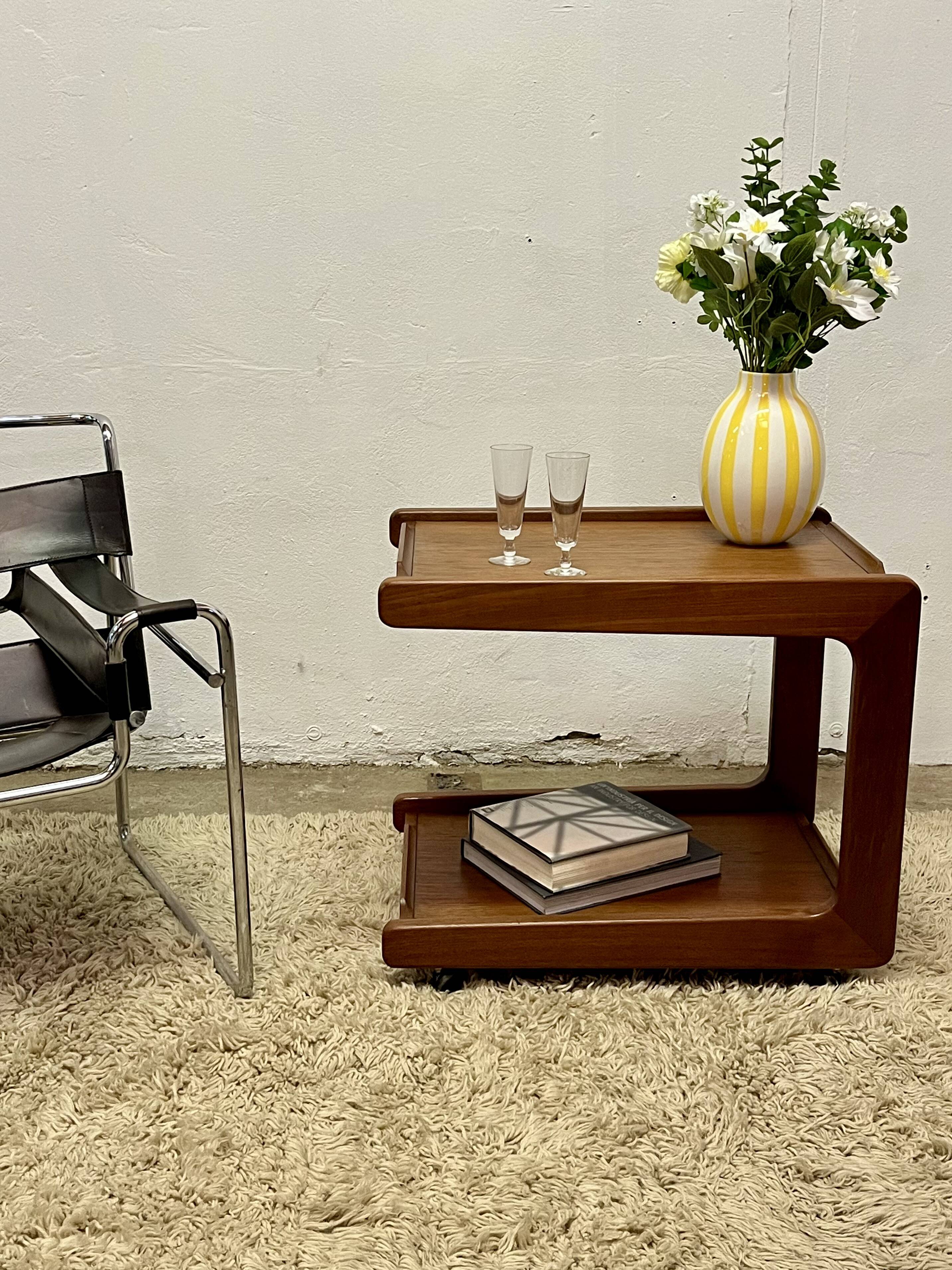 Vintage wooden sideboard in Scandinavian style