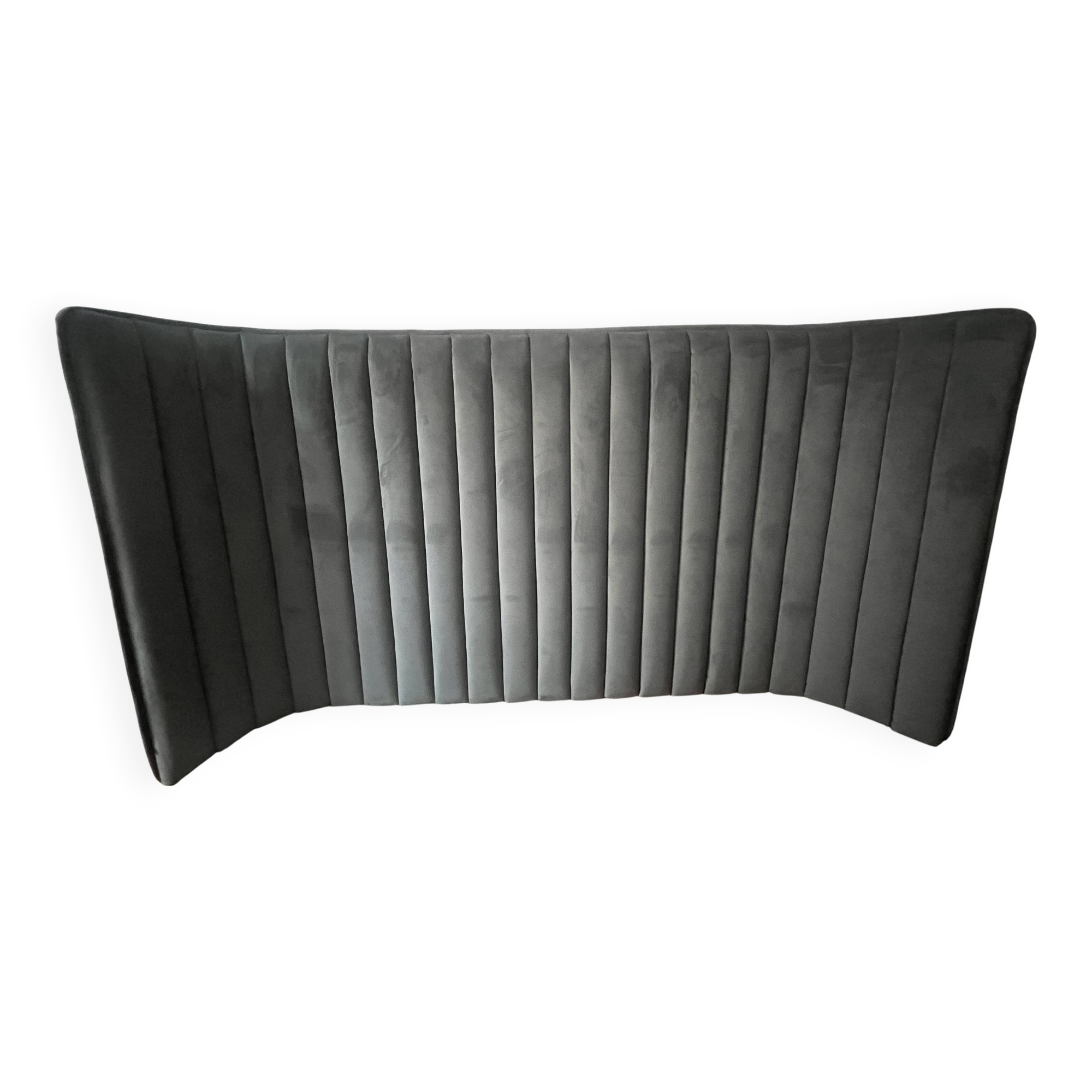 Habitat grey boudoir headboard 244 x 120 cm