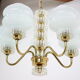 Ensemble de lustre et applique, 1970 ́s.